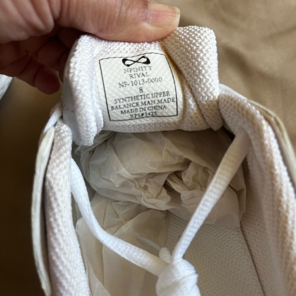 NFINITY Women’s White Cheerleading Sneakers - Picture 3 of 5